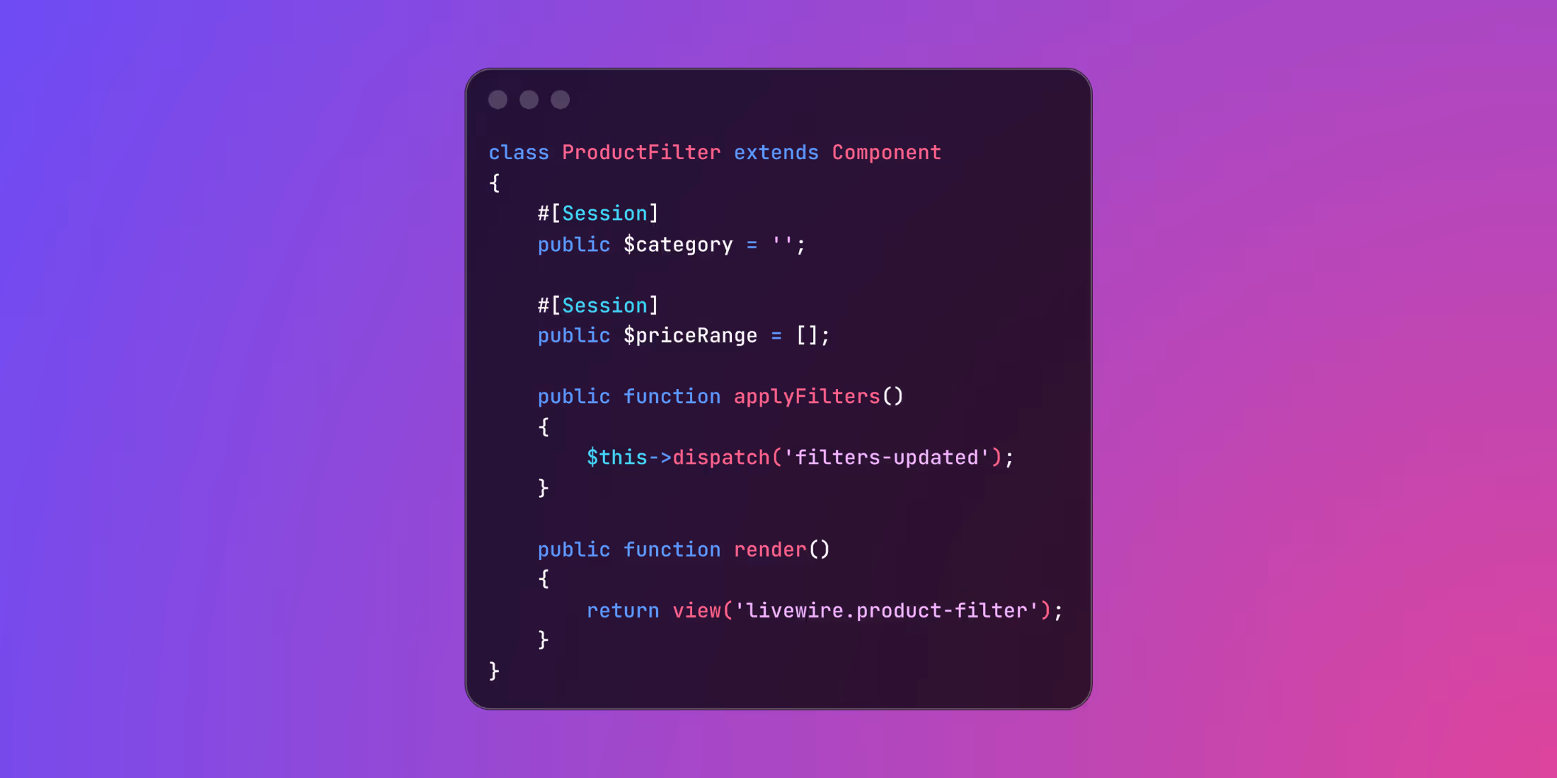 Livewire Session Properties for Persistent Component State